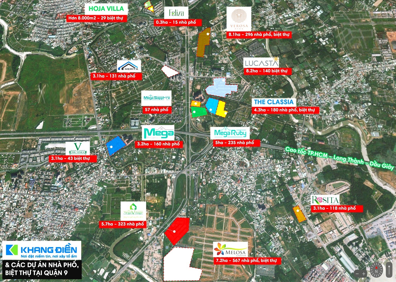 Bản đồ dự án Khang Điền tại quận 9