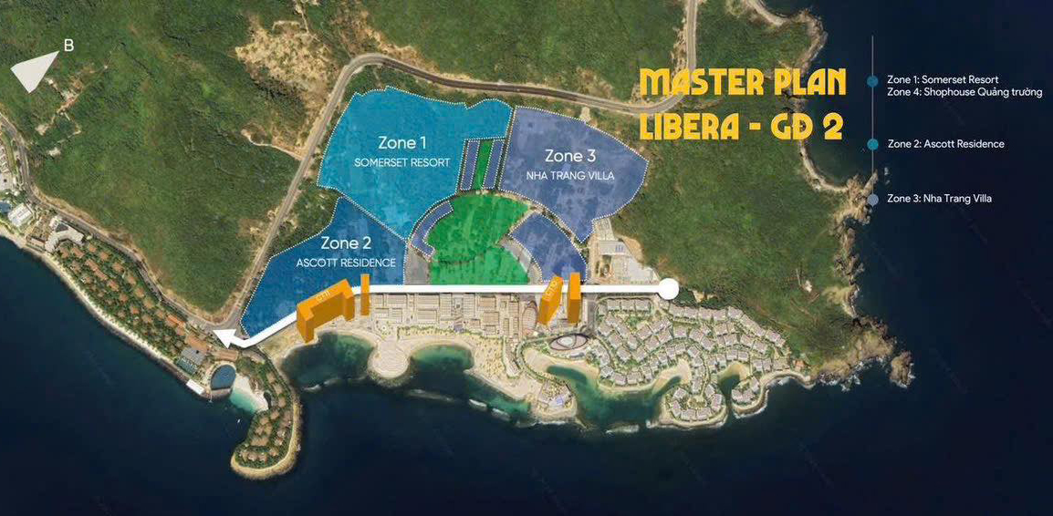 Mặt bằng tổng thể giai đoạn 2 Libera Nha Trang